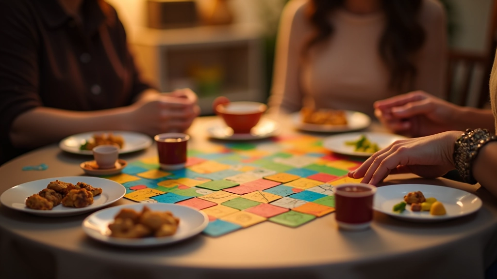 Board games displayed on table during game night